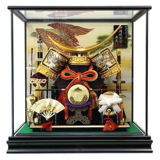 五月人形 5月人形 兜 伊達政宗 ケース 新作 秀光 限定品 特選 目玉商品 かっこいい 龍　鷹　人気 ランキング　勇壮　P91232
