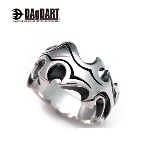 ダグダート DAgDART 刻印OK！ トライバルリング 指輪 メンズ シルバーリング DR-083