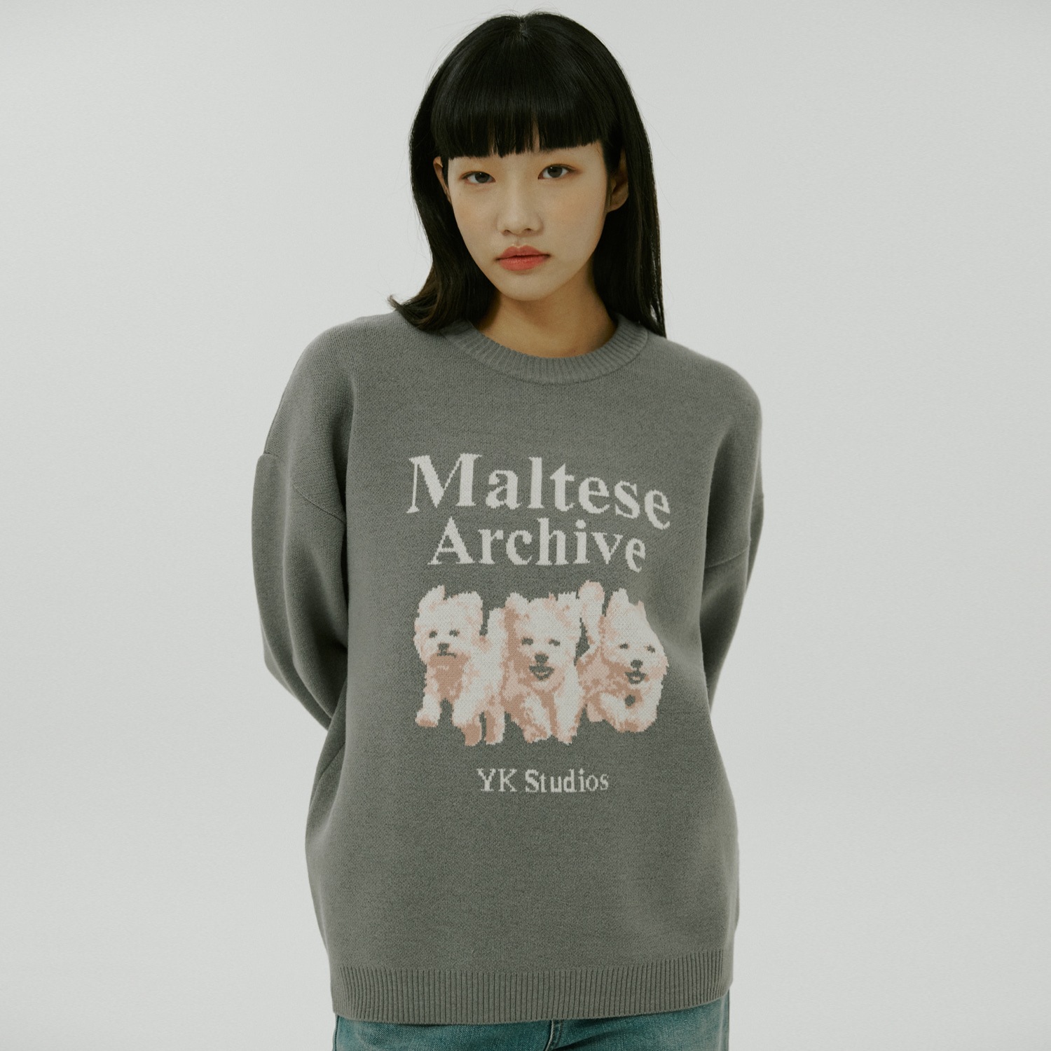 Maltese archive knit GREY