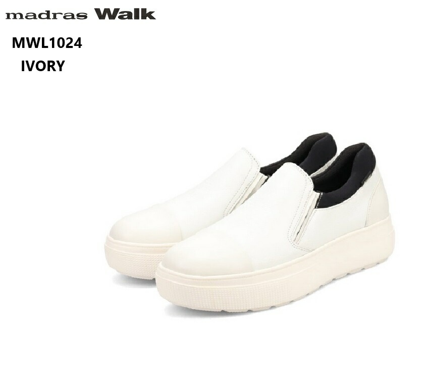 (マドラスウォーク)madras Walk MWL1024 GORE-TEX レディス 厚底レザースリッポンカジュアルウォーキングスニーカー トラベル ウォーキングなどさまざまなライフスタイルのシーン 18,750円
