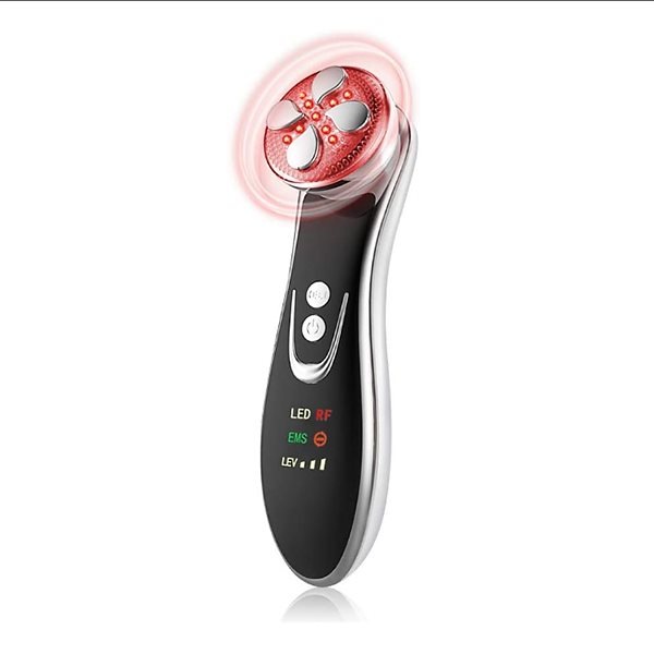 超音波美容器RF美容器電波LED美容器スムーズリフティングバイブレーションマッサージEMSマイクロカレント5回使用セルフビューティ器具男性併用