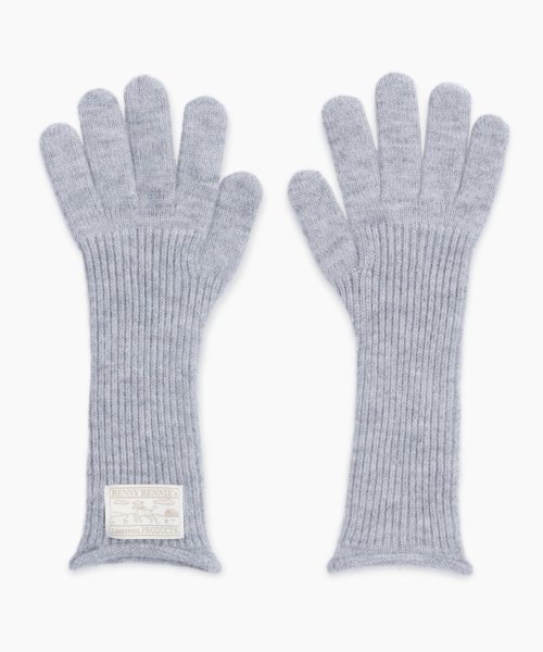 RENNYRENNIE_FINGER HOLE LONG GLOVES [ LIGHT GRAY ]
