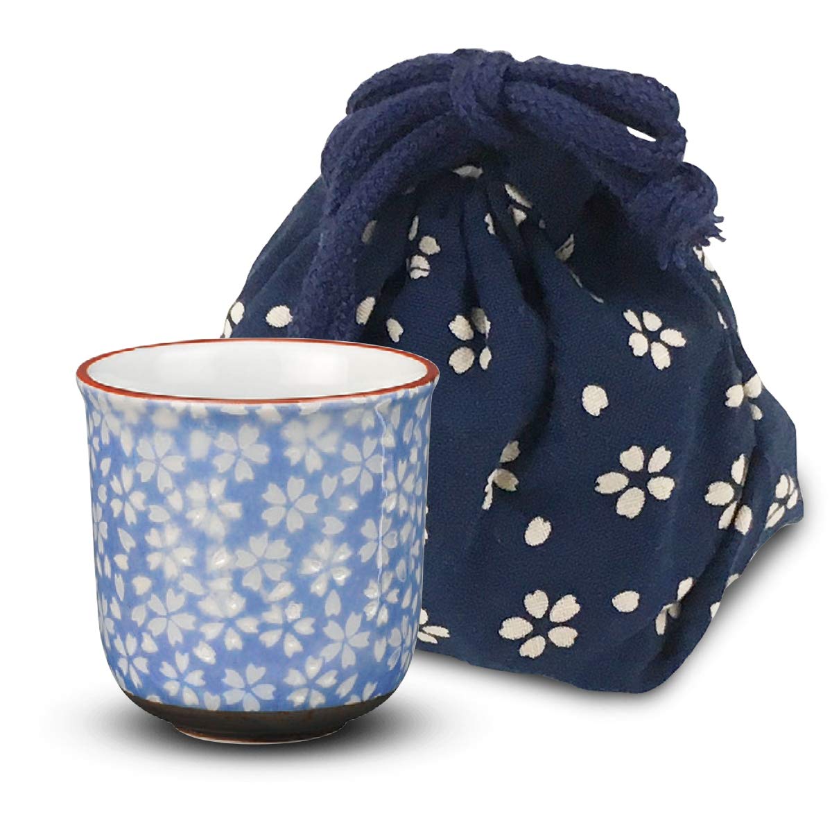 2ジー セレクト(2G Select) 湯呑 マルチ Φ5.9x5.8cm 仏壇 用 花摘 茶湯器 有田焼 桜小紋小物入付