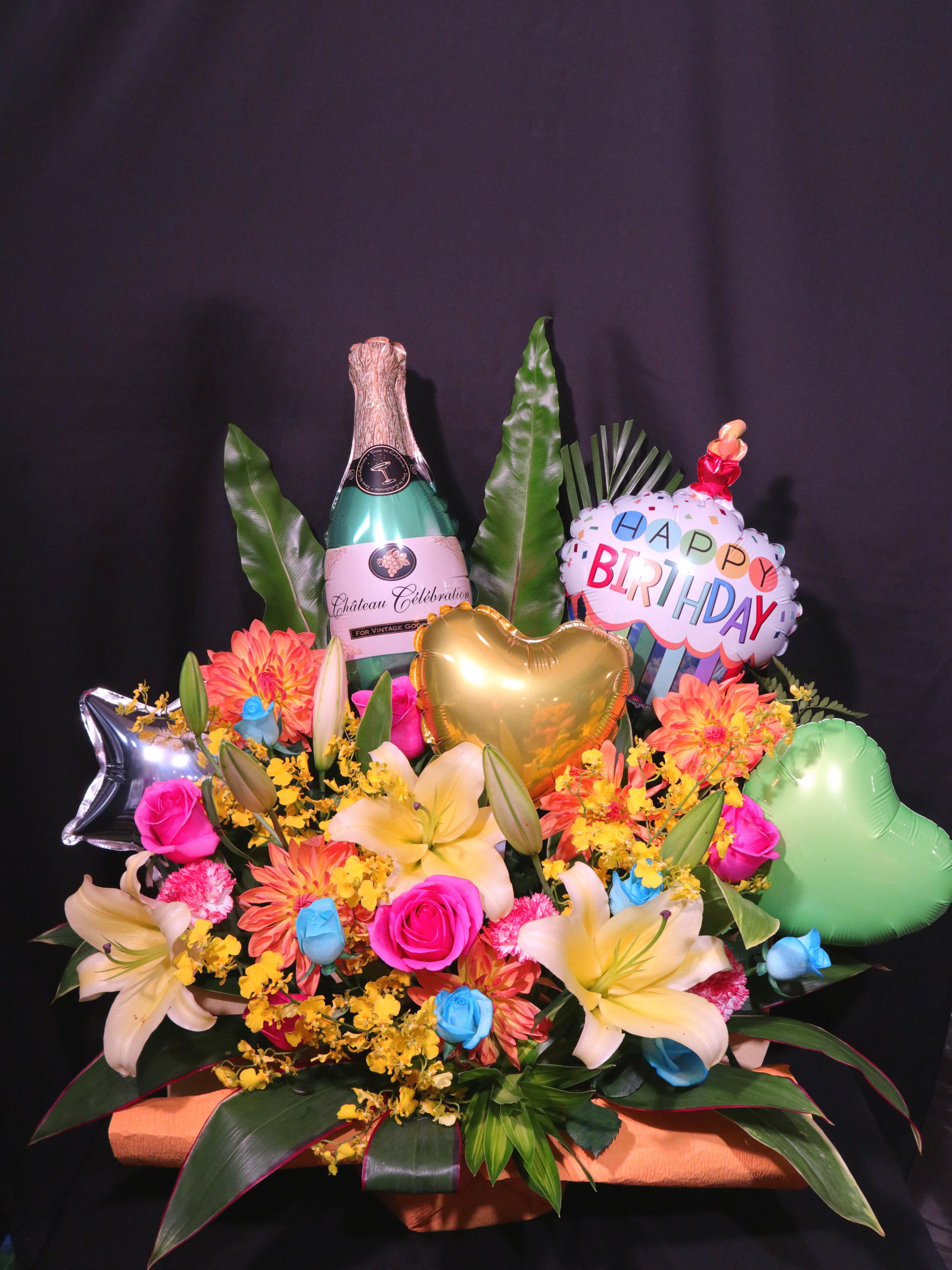 商品ID 8871 アレンジメント　バルーン明るい系