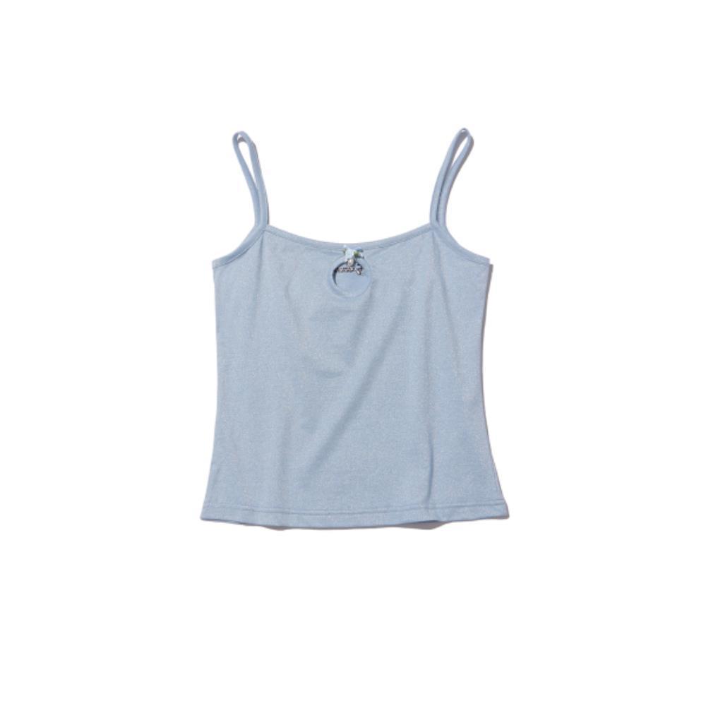 fogdawn Glitter Cutout Sleeveless blue DA24FSV001BL