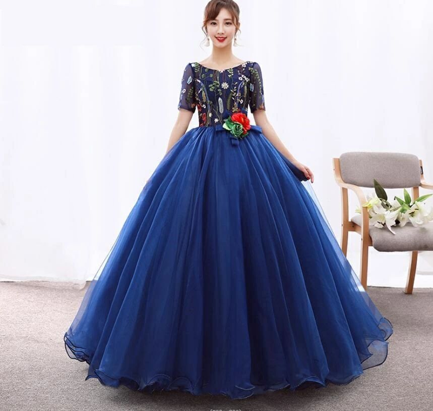 同窓会 前撮り 花嫁ドレス 撮影用のワンピース お姫様ドレス カラードレス 韓国風 ロングドレス