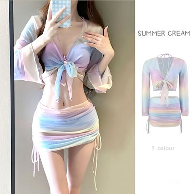 Qoo10] 4点セット ビキニ レディース 水着 ビ