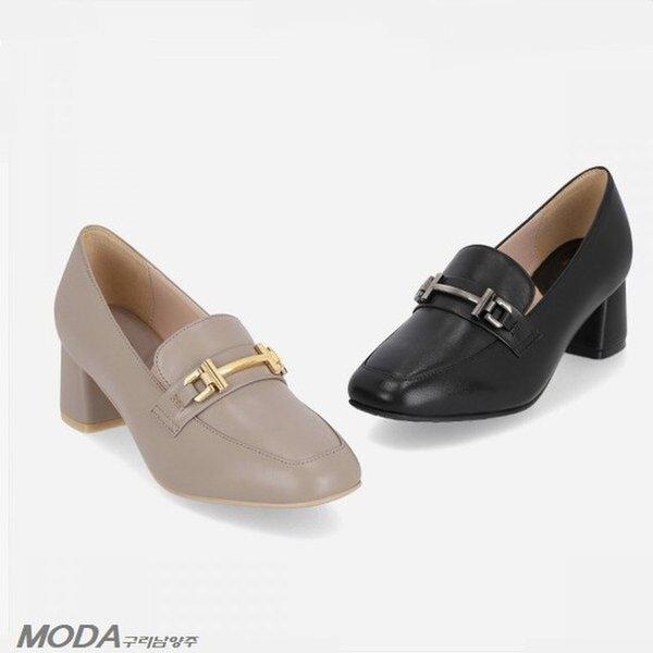 軽量クッションローファー 女性用ヒールローファー 1XWD42XR-GN