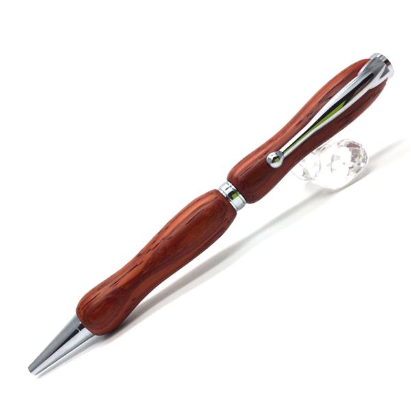 日本製 ハンドメイド ボールペン/文房具 (パドック) クロスタイプ 芯：0.7mm 銘木 文具 オフィス用品 『8Color Wood Pen』