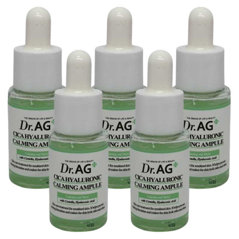 【5個セット】 Dr.AG CICA鎮静アンプル 25ml シカ ヒアルロン酸 パンテノール 美容液 敏感肌 保湿 低刺激 鎮静/保湿/ツボ草エキス/韓国コスメ