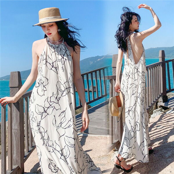 スカートロングスカートレディース 夏物 女の子らしさ満点のワンピース 体型カバー ワンピース ティアード 秋 オーバーサイズ ノースリーブ ロング ややハイネックデザインはエレガントさを表現 春 春