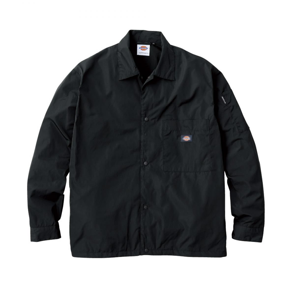 コーコス Dickies ディッキーズ コーチジャケット D-7510 M ブラック ジャケット 撥水 冬用 防寒着 トップス 上着 作業服
