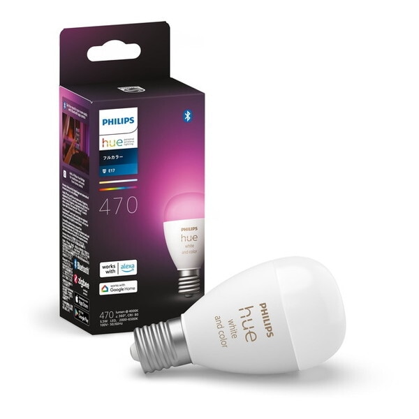PH17WC1 Hue LED電球 (フルカラー E17 電球 40W形相当)