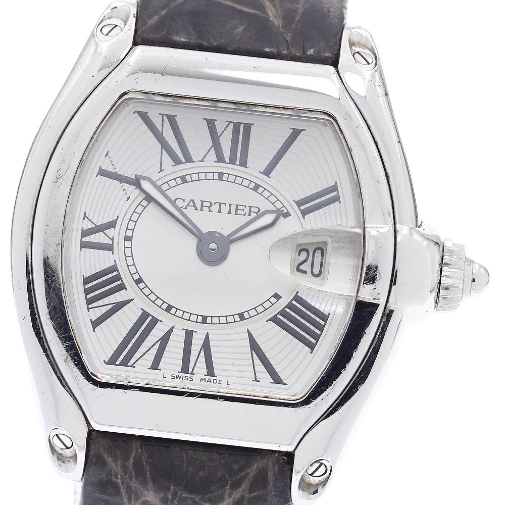 カルティエ CARTIER W62016V3 ロードスターSM デイト クォーツ レディース _904828【中古】