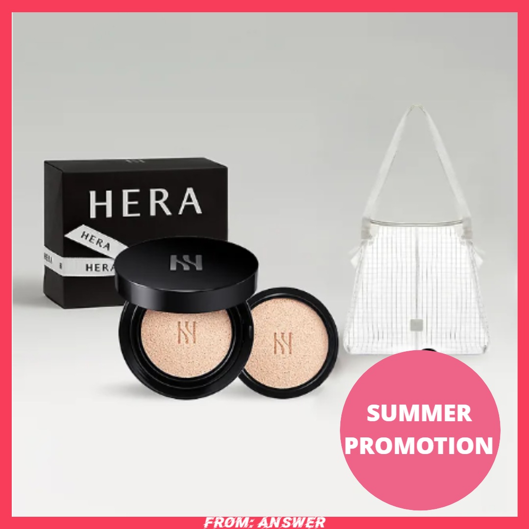 [2025夏限定/1+1] ブラック クッション ファンデーション 本品 15g + リフィル 15g + サマービーチバッグ