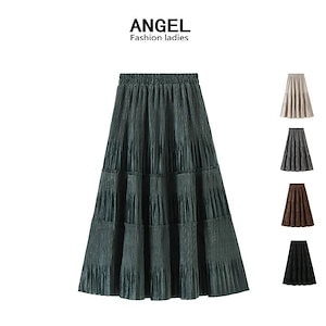 【新品】【Tk大人気】プリーツスカートマキシスカート ハイウエストイ 新作 ふわっと ハーフスカート 気質 フレアスカート プリーツスカート 脚魅せミニスカート