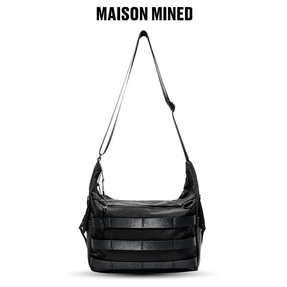 【MAISON MINED】 WEBBING SIDE BUCKLE CROSS BAG