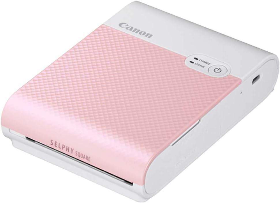 Canon スマートフォン用プリンター SELPHY SQUARE QX10 ピンク(高耐久/シール紙/コンパクト)
