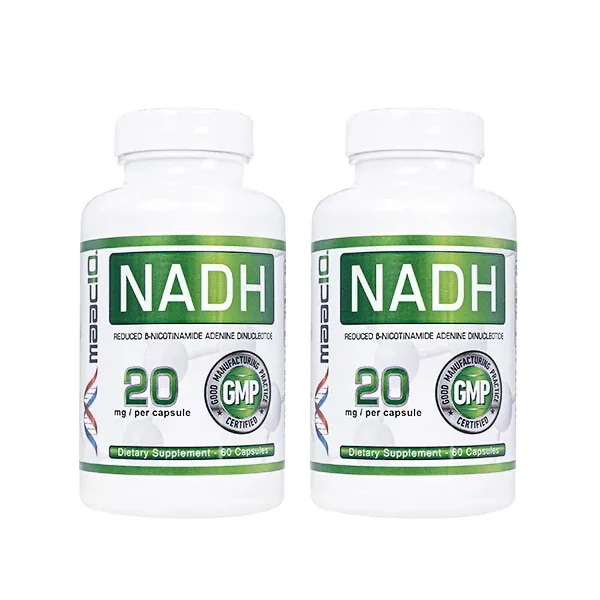 NADH 20mg 60錠 2本 Maac10 マックテン マック10 還元型ニコチンアミドアデニンジヌクレオチド 海外発送 日時指定不可 国際郵便発送