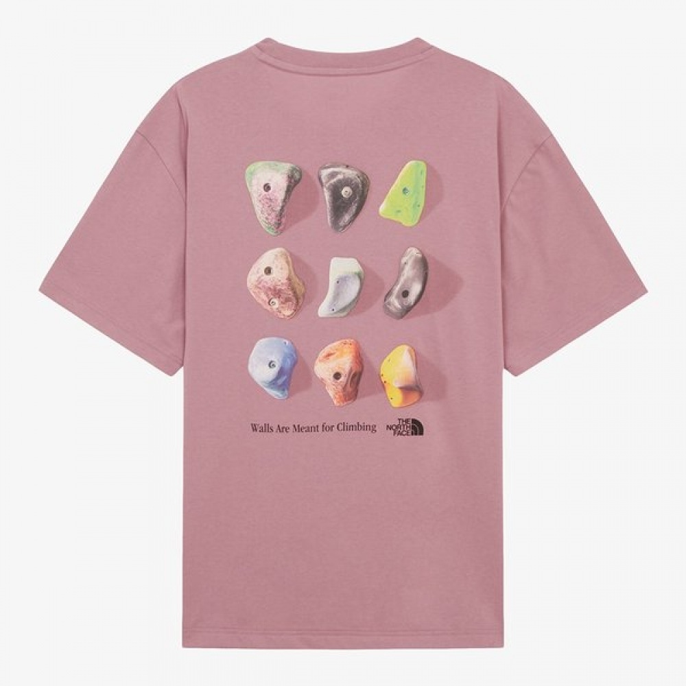 NT7UR64D メンズホールド Tシャツ_グレイッシュピンク