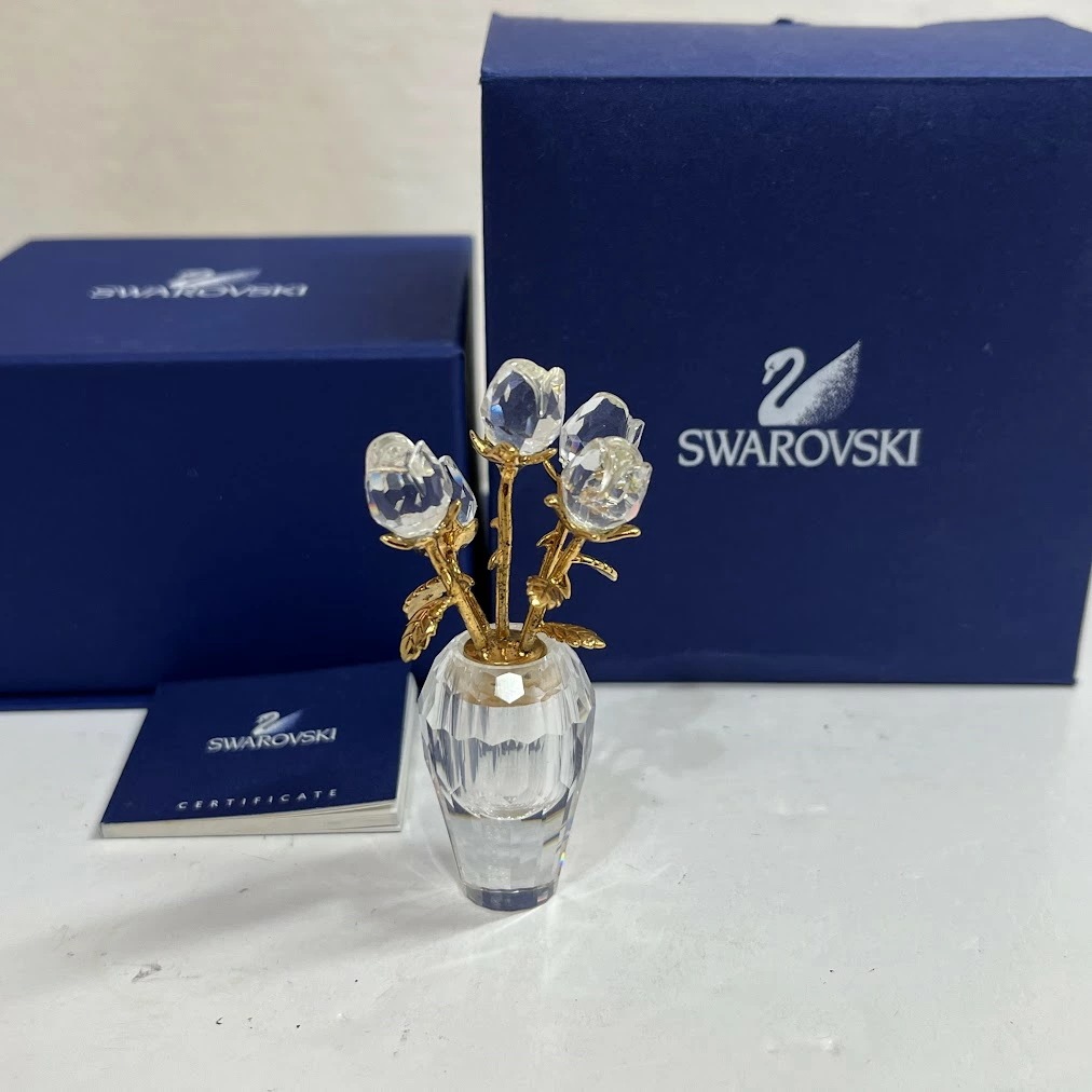 【中古】スワロフスキー クリスタルクリアローズ #675655
