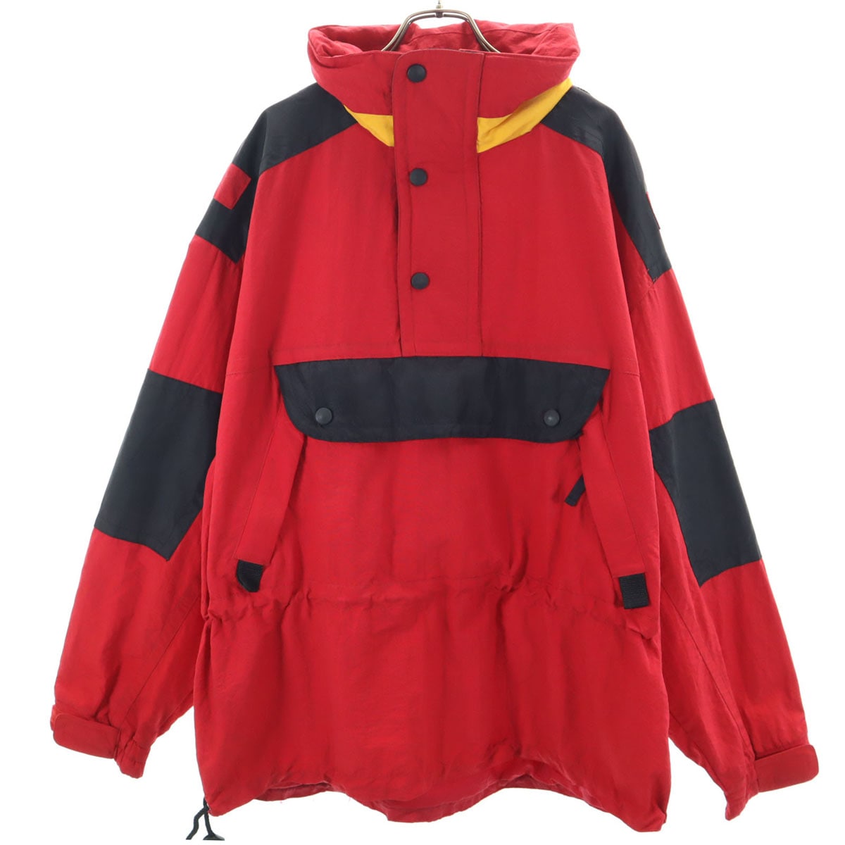 R&Y SPORT 90s オールド 長袖 アノラックパーカー L レッド アウトドア メンズ 古着