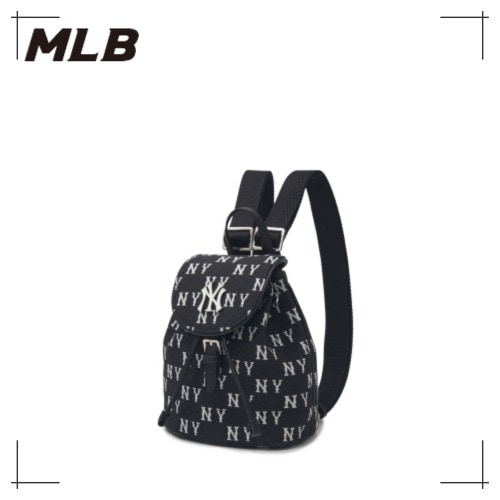 MLB公式正規品 クラシック モノグラム ジャカード ミニ バックパック NY (Black) ニューヨークヤンキース