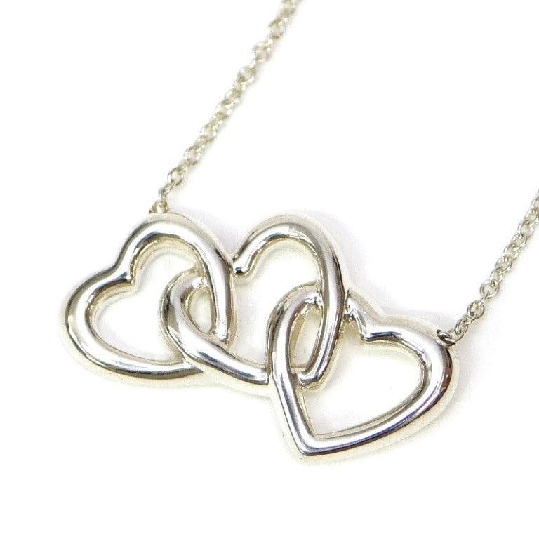ティファニー TIFFANY&Co. ネックレス トリプルハート /シルバー/SV925【中古】(66452)