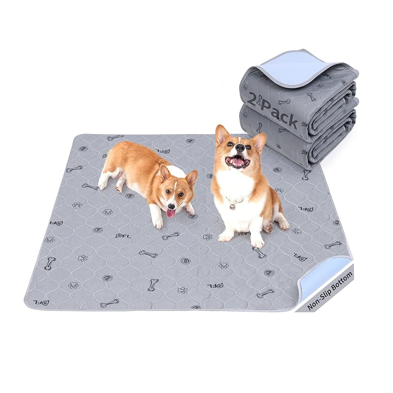 LOOBANI 洗えるペットシーツ 猫 犬用 おしっこパッド ペットマット ペット用 トイレ 下敷き マット 速乾 洗える 滑り止め 漏れ防止介護シーツ 洗濯機で丸洗い 繰り返し利用可能 四季通用 多