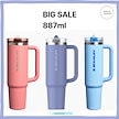 【数量限定SALE】STANLEY スタンレー クエンチャー プロツアー フリップストロー タンブラー 887ml 全3色 大容量水筒 887ml ストロー付き保冷 保温 ハンドル 真空断熱タンブラー