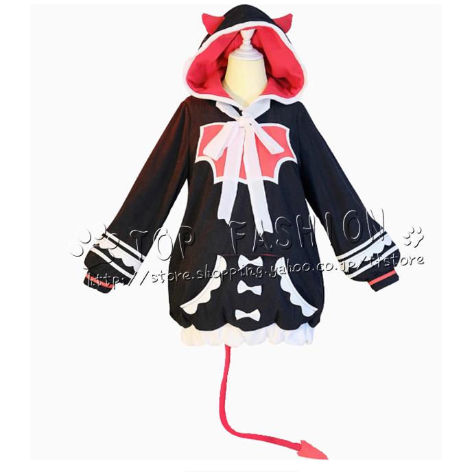 【品質良い 大好評中】Re：ゼロから始める異世界生活 風 レム 小悪魔 日常服 コスプレ衣装 ウィッグ cosplay コスチューム ハロウィン クリスマス