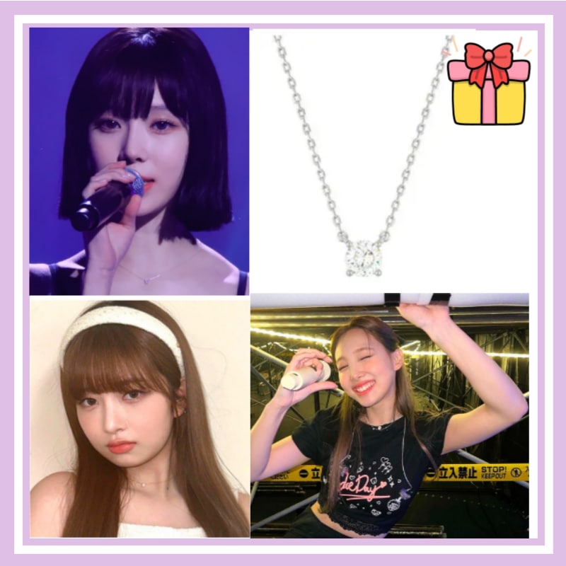 【韓国アイドル着用】4prong cubic necklace エスパーウィンターIVE レイ TWICE ナヨン 着用ネックレス レディース 韓国アクセサリー キュービックネックレスデイリーアクセ