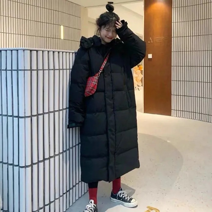 M韓国 ファッション ダウンコート ダウンジャケット ロングコート コート レディース コットン