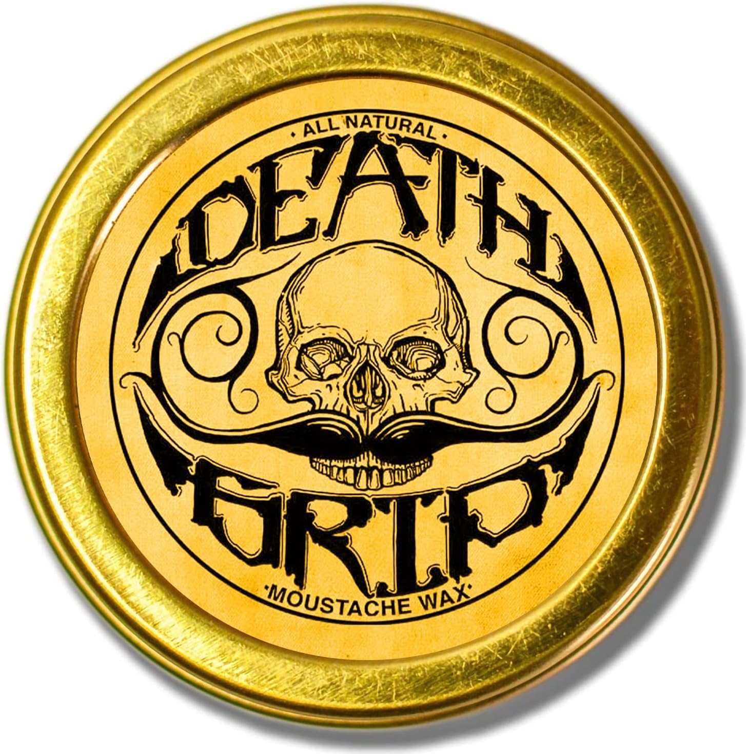 Death Grip Moustache Wax, All-Natural, 1 oz.