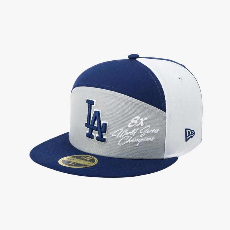 MLB LAドジャース ワールドシリーズ スプリットパネル フィットキャップ マルチカラー 14881521