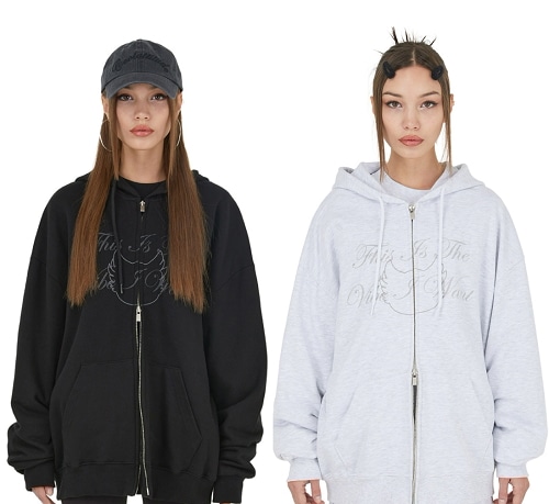 BLACKPINK LISA 着用 SIGNATURE GRAPHIC HOOD ZIP UP