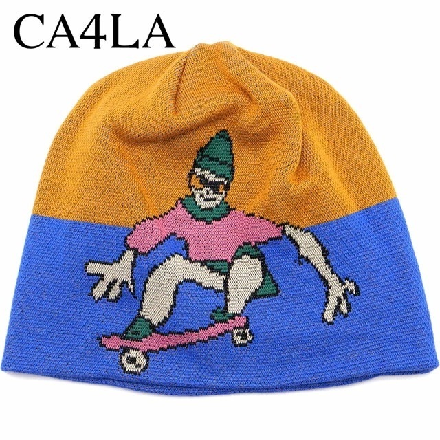 メール便 ニットキャップ [ONM01871] SKATER レディース 帽子 ニット帽 ビーニー フリーサイズ BLUE 正規取扱店