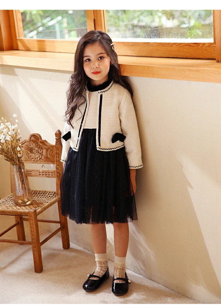 【急速出荷!】入園式 子供服 女の子 ジュニア フォーマル スーツ ドレス ツイード ジャケット スーツ ルワンピース 小学生 フォーマル ワンピース 卒園式 卒業式 入園式 入学式 ポレロ 春 秋 6,711円