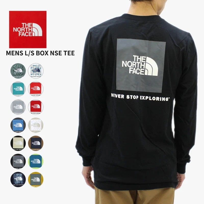 ザ・ノースフェイス Tシャツ THE NORTH FACE Mens L/S Box NSE Tee メンズ 長袖 カットソー nf0a4762 ネコポス送料無料