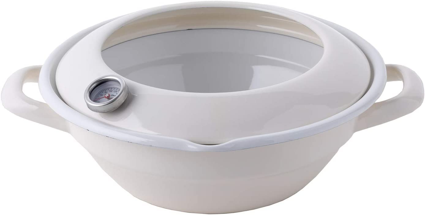 富士ホーロー(Fuji Horo) 天ぷら鍋 WH 24cm TP-24 W