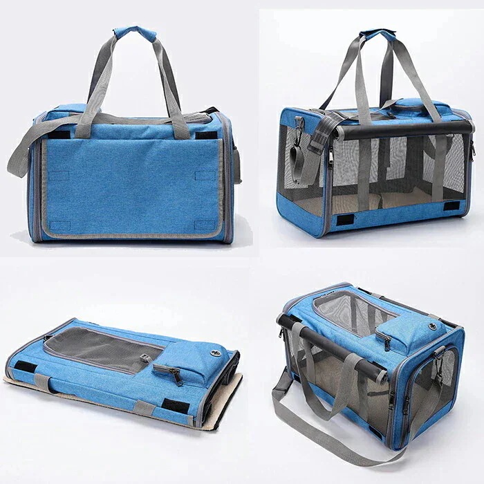 お出かけ用品カート大空間 軽量でショルダー対応 形崩れにくい ペットカート 適応体重10kgまで キャリーカート