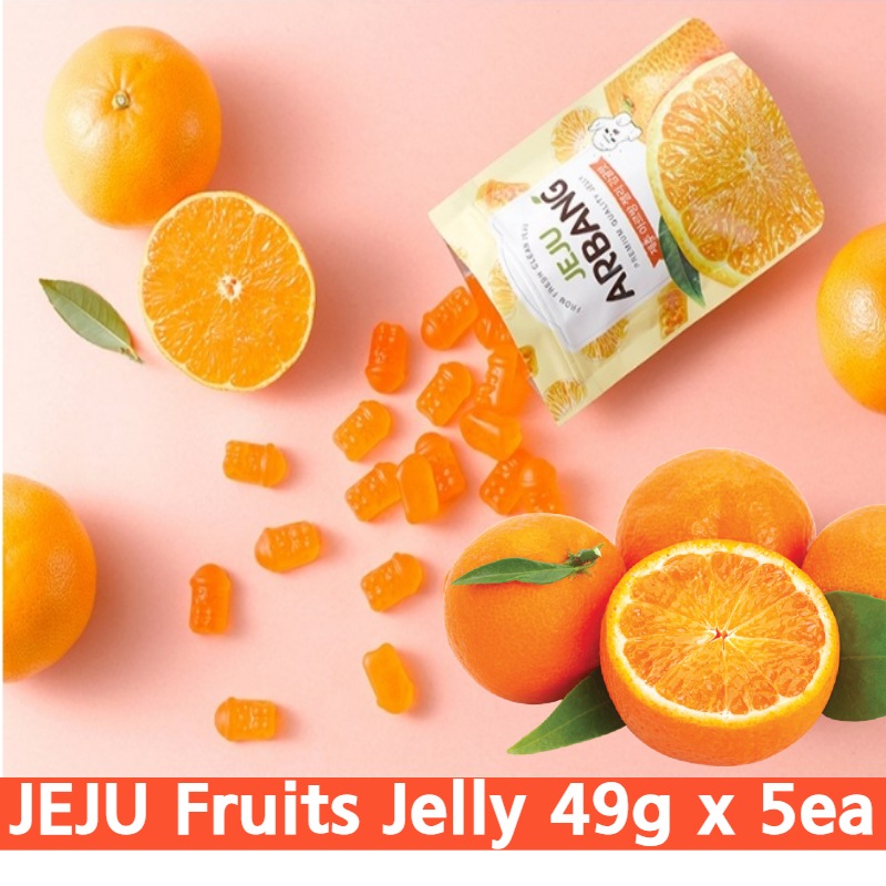 Qoo10 済州島 みかんゼリーarbang 韓国食品 済州島 みかんゼリー 49 食品