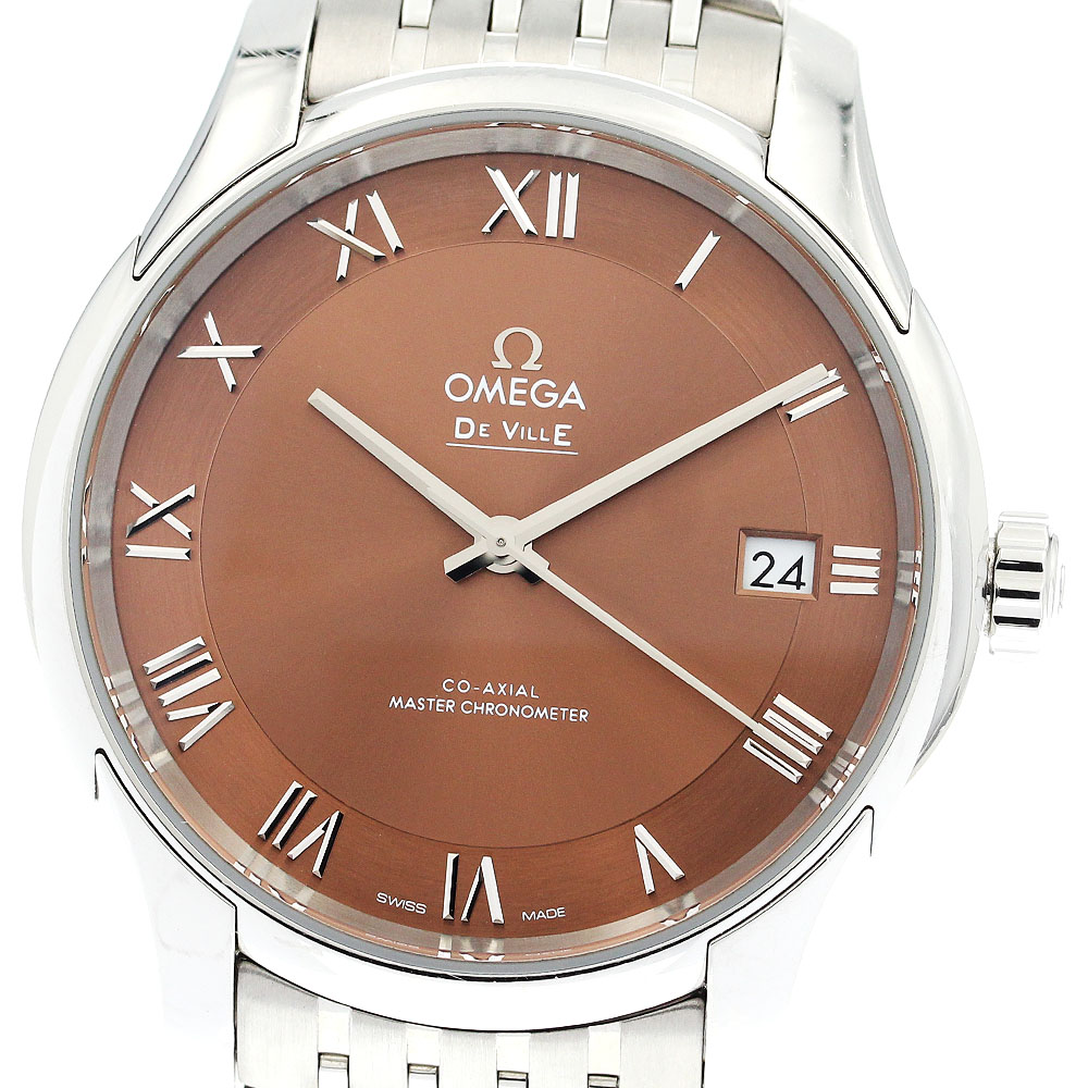 オメガ OMEGA 433.10.41.21.10.001 デビル アワービジョン コーアクシャル マスタークロノメーター 自動巻き メンズ 箱・保証書付き_901076【中古】