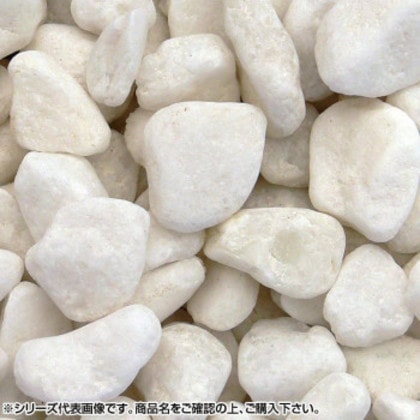 マツモト産業 ヤマト天然砂利・玉砂利 白玉砂利 1分(2～5mm)内外 18kg
