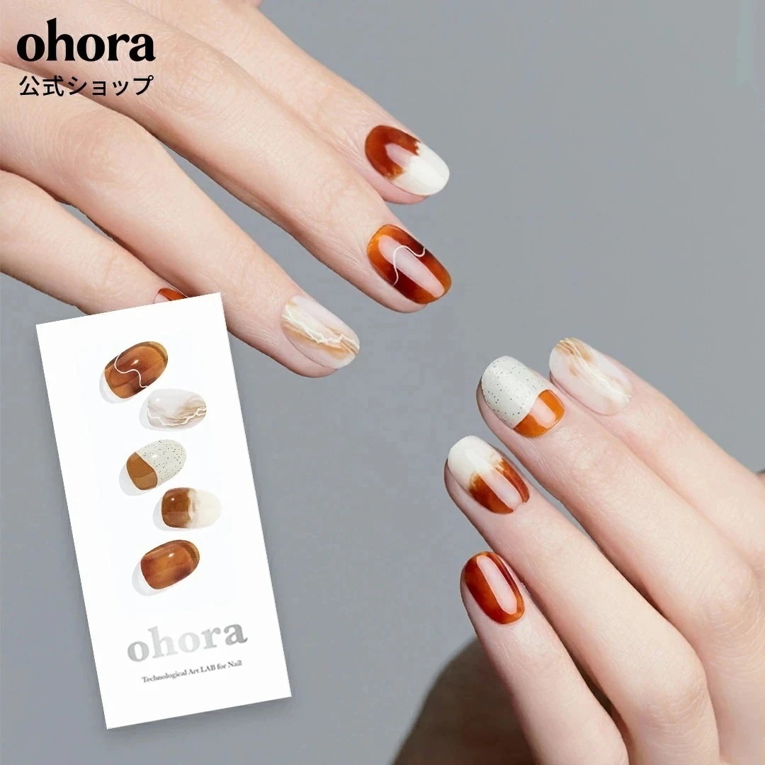 ohora ネイルシール セット　10点 楽天市場】【公式】N Milky Lace：NP-035-J/ ohora gelnails