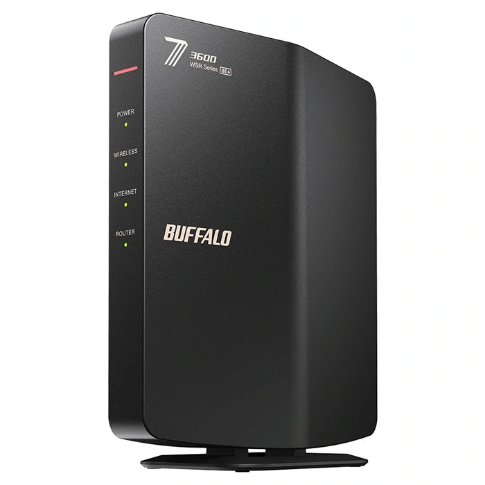 Wi-Fi 7対応 デュアルバンドWi-Fiルーター WSR3600BE4P-BK ブラック