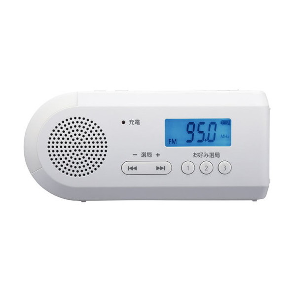 TY-JKR6 ホワイト [FM/AM充電ラジオ]