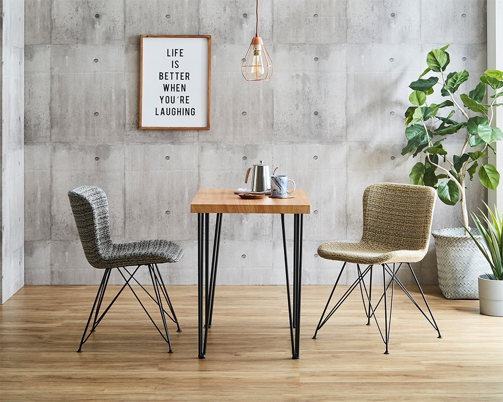 ダイニングテーブルセット ダイニングテーブル 2人用 セット カジュアル ファブリック ダイニングセット 食卓 75cm