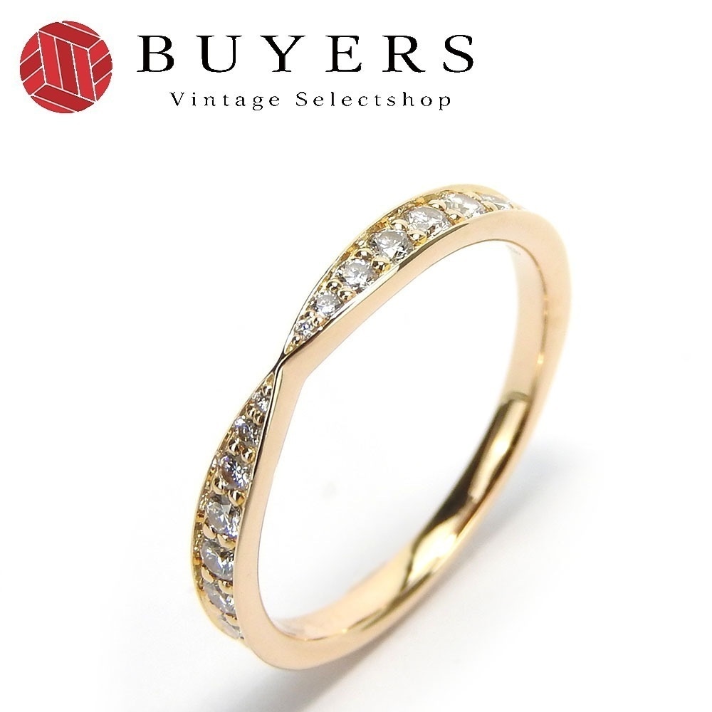 中古 リング指輪 ハーモニー バンドリング K18PG ダイヤモンド 約1.8g ピンクゴールド ジュエリー 日本サイズ約9号 レディース 女性 75,625円