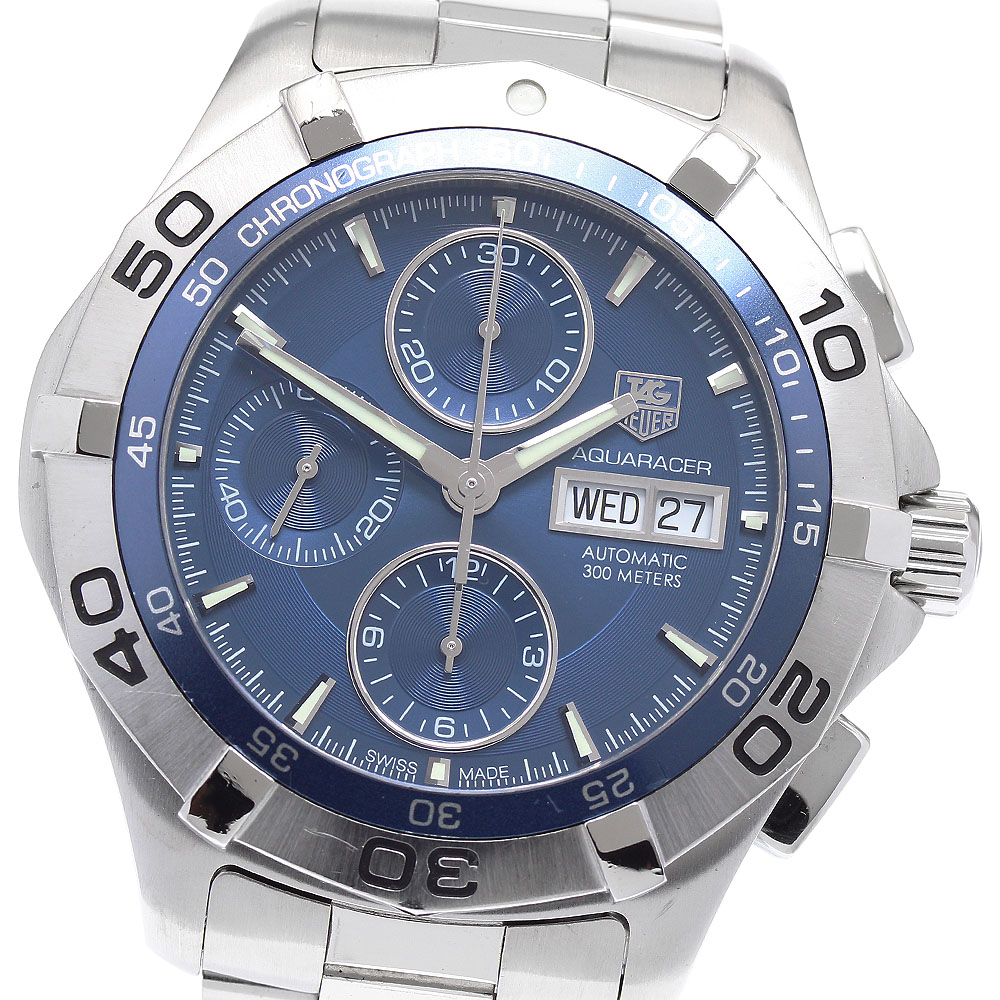 タグホイヤー TAG HEUER CAF2012 アクアレーサー クロノグラフ デイデイト 自動巻き メンズ 良品 _879844【中古】